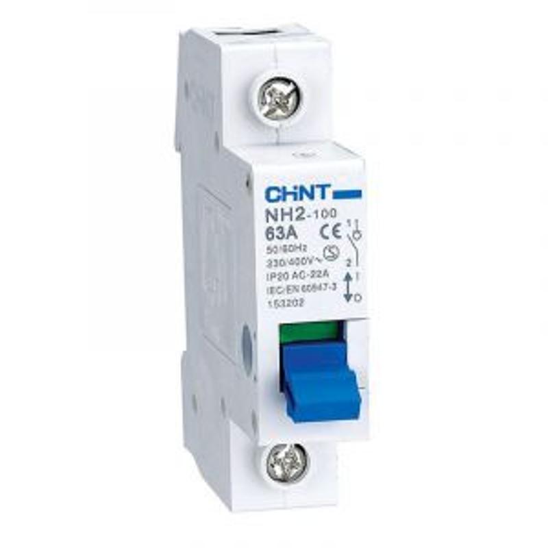 Выключатель нагрузки NH2-125 1P 100A (R)