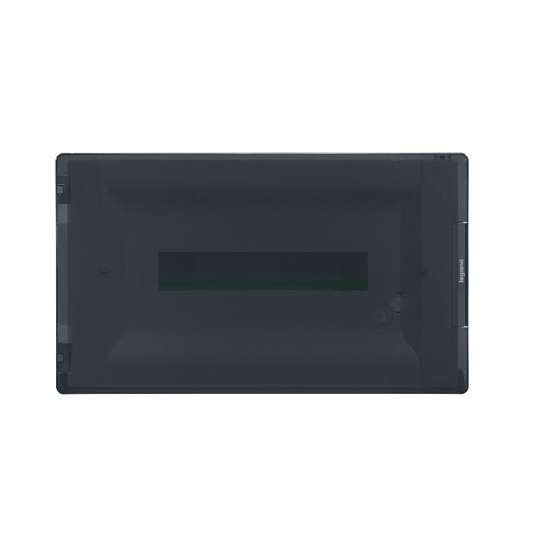 Распределительный щиток Practibox3 скрытого монтажа - IP 40 - IK 07 - 1 рейка - 18 модулей - с клеммиком заземления - прозрачная дверь