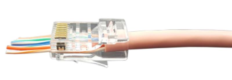 Разъем легкой оконцовки RJ-45 (8P8C) под витую пару, категория 5 PLEZ-8P8C-U-C5-100 (100 шт.)
