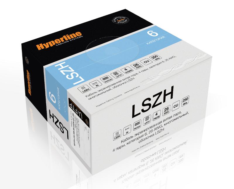 UFTP4-C6-S23-IN-LSZH-BL-500 (500 м) Кабель витая пара, экранир. U/FTP, кат. 6, 4 пары(23 AWG),одножил. (solid), LSZH