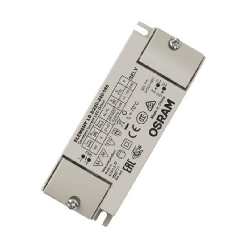 Блок питания для светодиодов недиммируемый статический 8Вт 42В IP20 Indoor ELEMENT LD 8/220-240/180 UNV1