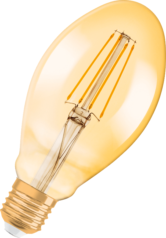 Лампа светодиодная филаментная Vintage 1906 LED CL OVAL FIL GOLD 40 non-dim 4 5W/825 E27