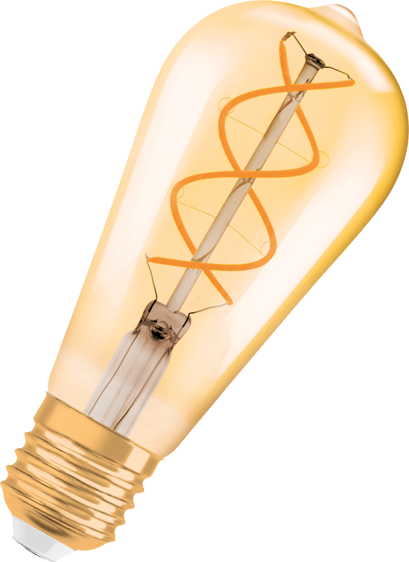 Лампа светодиодная филаментная Vintage 1906 LED CL Edison FIL GOLD 25 non-dim 5W/820 E27