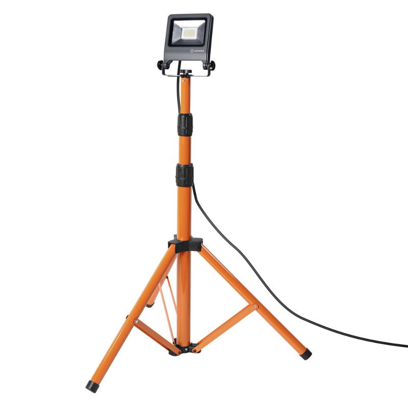 Прожектор светодиодный  WORKLIGHT на телескопической треноге серый 20Вт 1700 Лм, 4000 К