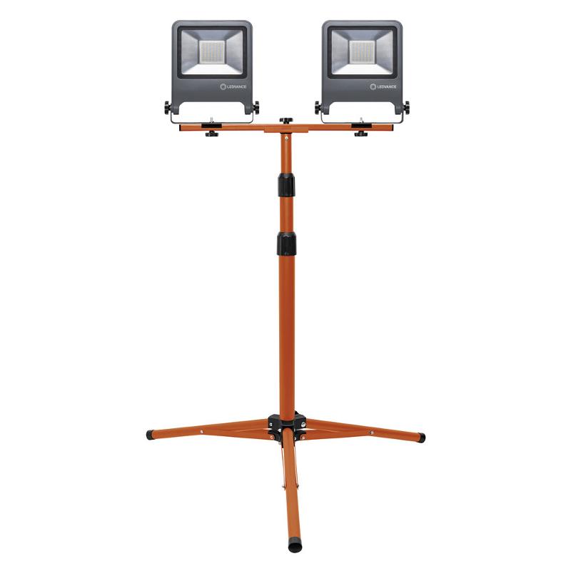 Прожектор светодиодный  WORKLIGHT на телескопической треноге серый 2х50Вт 2х4500 Лм, 4000 К