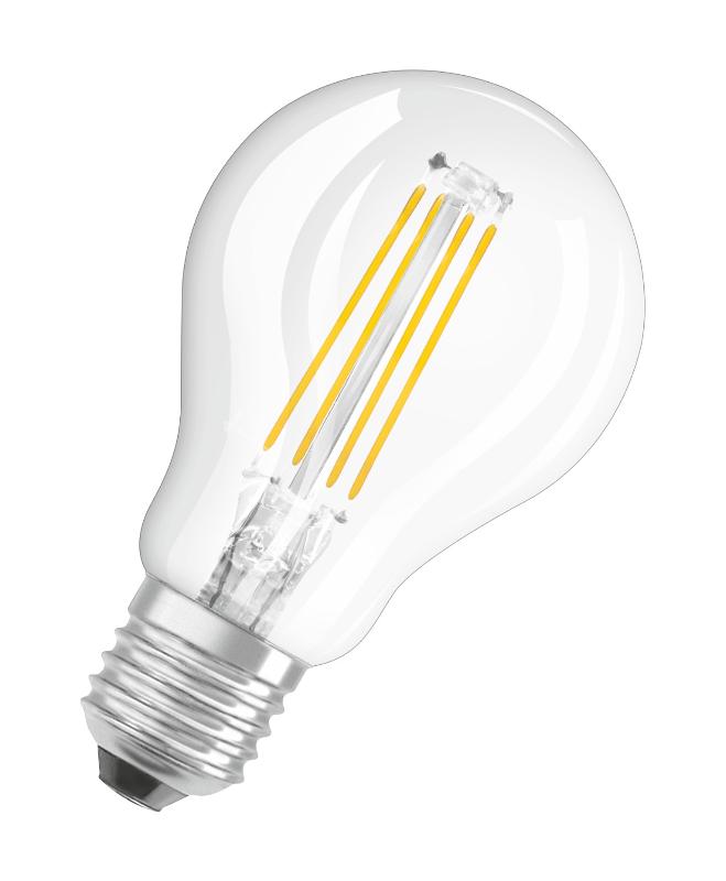 Лампа светодиодная филаментная LED STAR Classic P 6W, прозрачная колба, Е27 LEDSCLP75 6W/827 230V FIL E2710X1RU