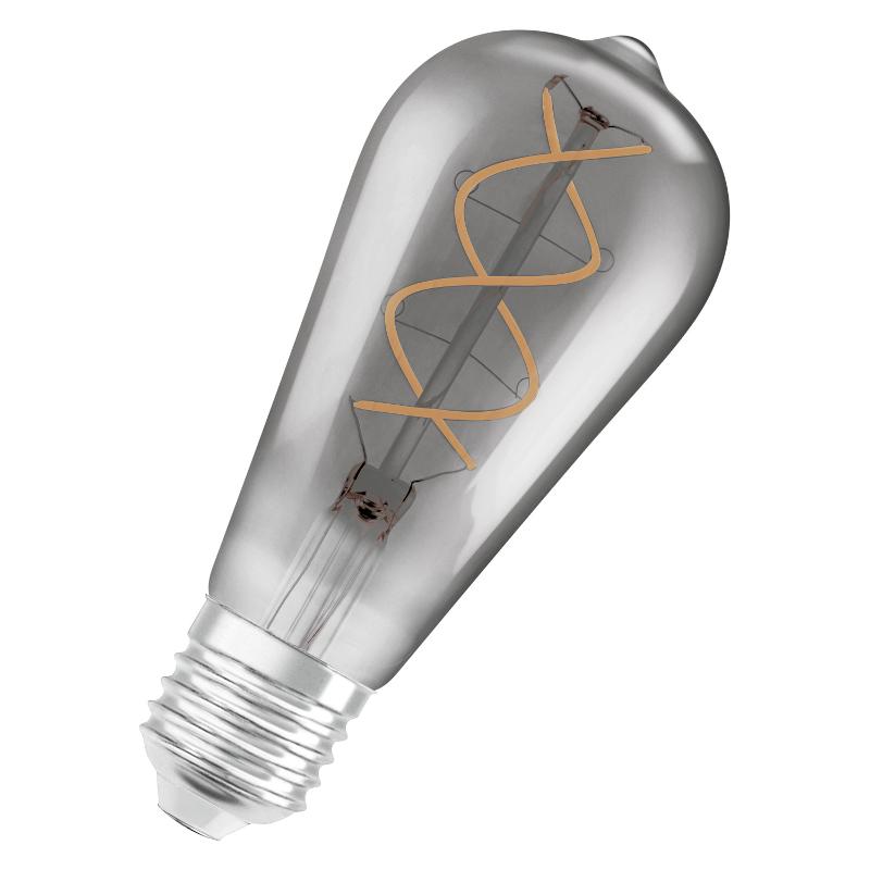 Лампа светодиодная LED Vintage 1906 LED CL Edison FIL SMOKE 15 non-dim 5W/818 E27