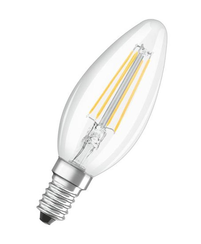 Лампа светодиодная филаментная нестандартно диммируемая LED THREE STEP DIM CLASSIC B 40 4 W/2700K E14