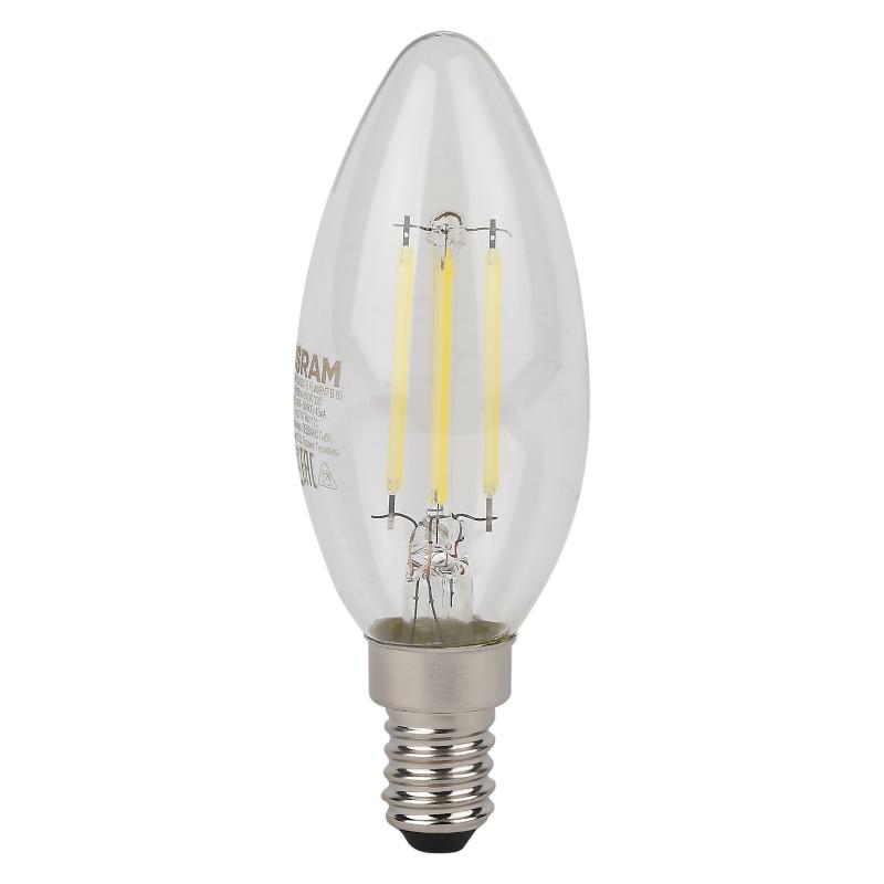 Лампа светодиодная  филаментная LSCLB60 5W/840 230VFILCL E14 10X1RU серия LED Star