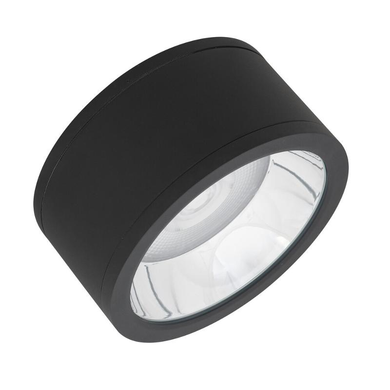 Светильник светодиодный ДПО-45Вт  3000K  IP65 CRI80  угол 60° d=250мм черн  DOWNLIGHT SURFACE IP65 DN 250 P 45W 830 60D BK