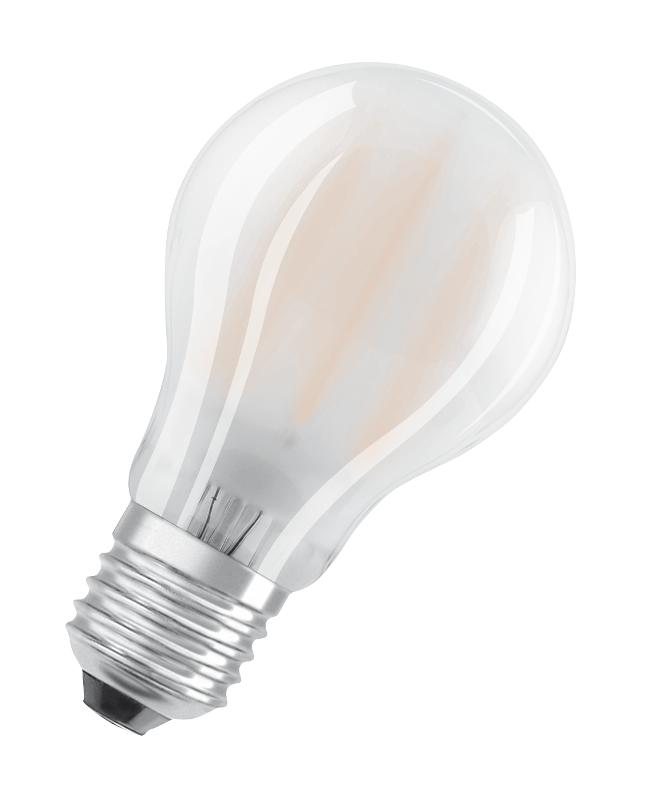 Лампа светодиодная матовая, Е27 PARATHOM CL A GL FR 40 non-dim 4W/827 E27