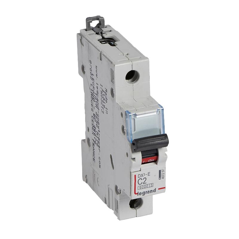 Выключатель автоматический  однополюсный DX3-E 6000 2А C 6кА