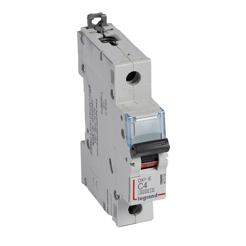 Выключатель автоматический  однополюсный DX3-E 6000 4А C 6кА