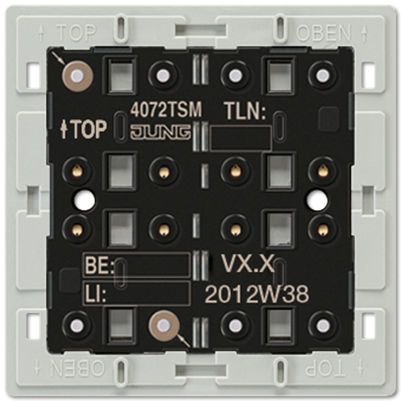 KNX кнопочный модуль с интегрированным шинным сопряжением, "стандарт", 1-4 группы