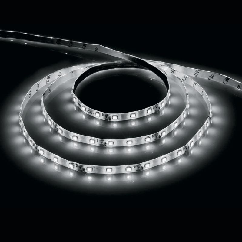 Лента светодиодная, 60SMD(2835)/m 4.8W/m 12V 5m 4000К , LS603