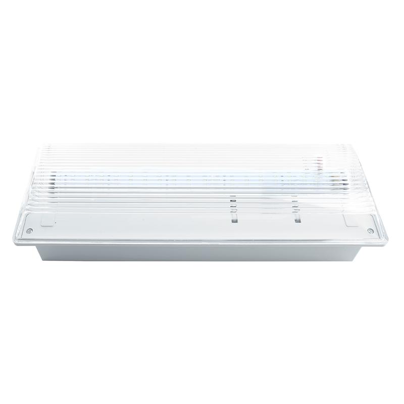 Светильник аварийный, 20 LED AC/DC, белый, EM100 с наклейкой ВЫХОД IP54 3 часа
