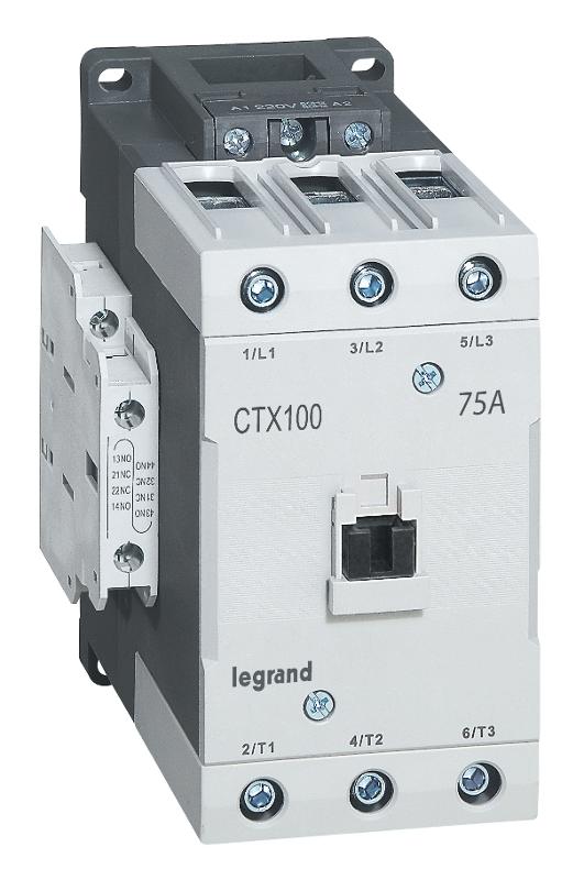 Контактор CTX3 100 3P 75A 2но2нз ~380В