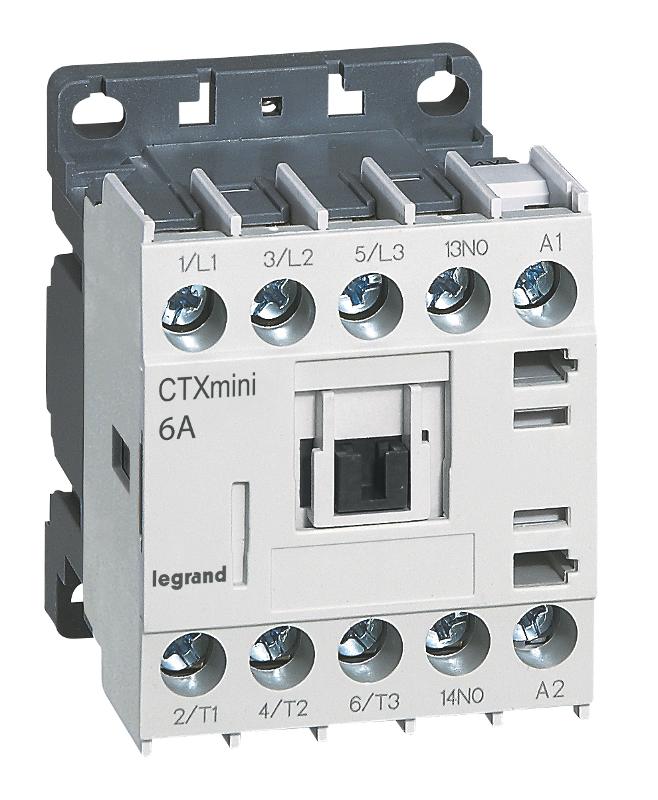 Контактор CTX3 Мини 3P 6A 1нз ~230В