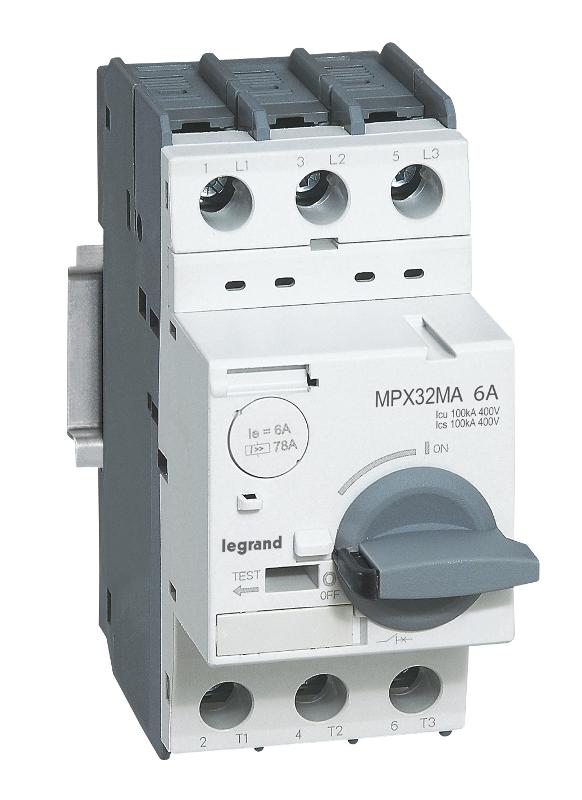 Выключатель автоматический для защиты электродвигателей MPX3 32MA 0,4A 100kA
