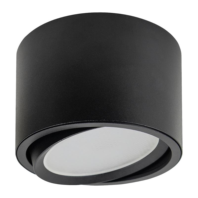 Светильник потолочный 12W, 230V, GX53, черный, HL361