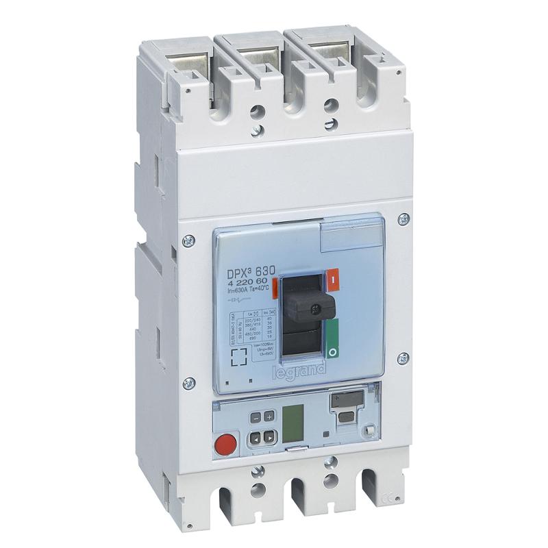 Автоматический выключатель DPX3 630 - эл. расцепитель S2 - 36 кА - 400 В~ - 3П - 630 А