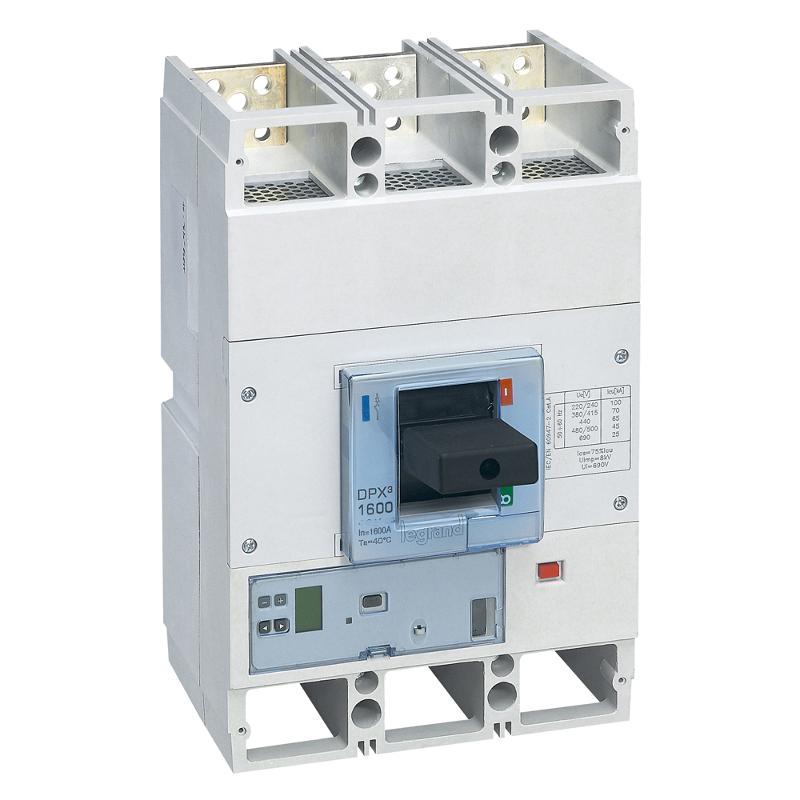 Автоматический выключатель DPX3 1600 - эл. расц. Sg - с изм. блоком.- 100 кА - 400 В~ - 3П - 1000 А