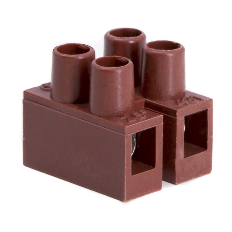 Колодка клеммная фибергласс ЗВИ, 2р,150°С,450V, 24A, 2,5мм.кв.