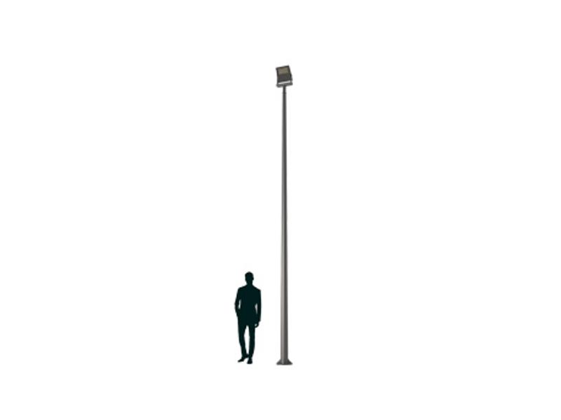 Осветительный комплекс LEADER LED 100W D75 740 RAL9005 T-POLE 7M (в комплекте ЗДФ)