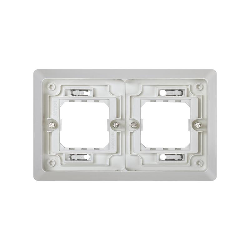 Simon 44 Aqua Основание под 2-местную рамку, IP55, скрытый монтаж, 171х104мм, S44 Aqua, серый