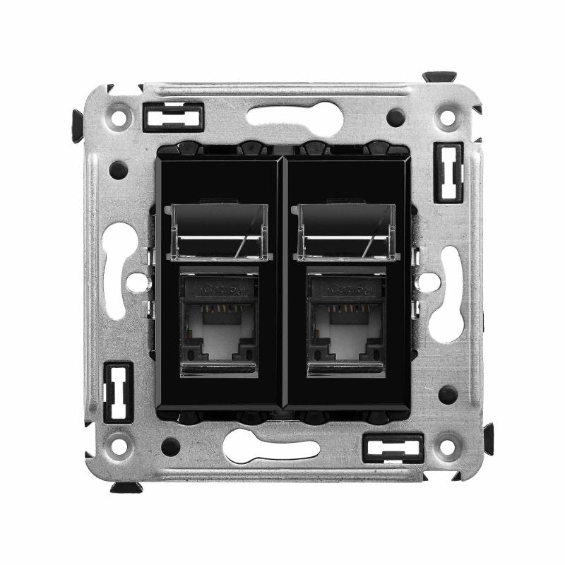 Розетка RJ-45 в стену, 5e двойная, Avan…