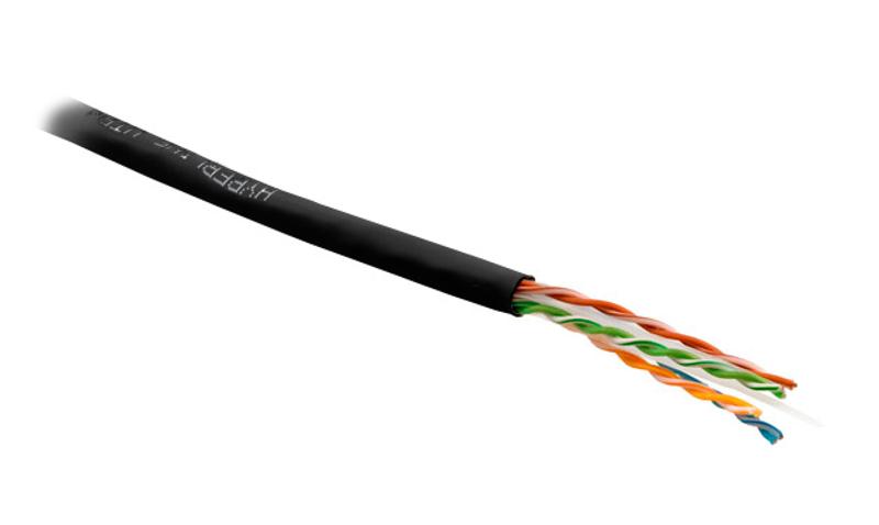 UUTP4-C6-S23-IN-PVC-BK-305 (305 м) Кабель витая пара, неэкранир. U/UTP, категория 6, 4 пары (23 AWG), одножил. (solid), PVC