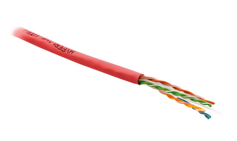 UUTP4-C6-S23-IN-PVC-RD-305 (305 м) Кабель витая пара, неэкранир. U/UTP, категория 6, 4 пары (23 AWG), одножил. (solid), PVC