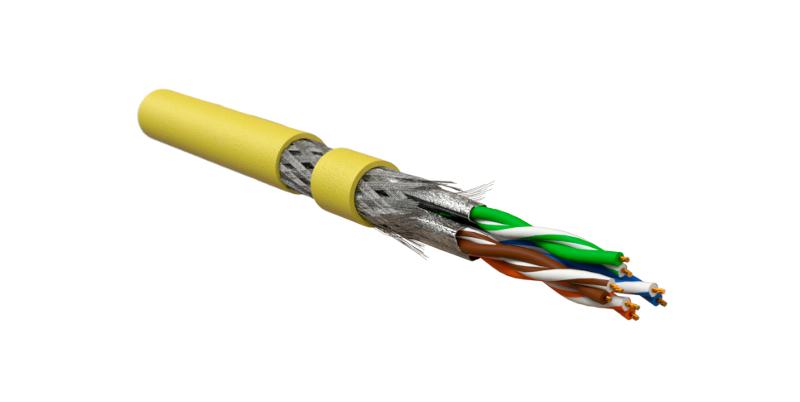ISFTP4-C6A-P26/7-PU-YL (500 м) Кабель для сетей Industrial Ethernet, категория 6A, 4x2x26 AWG, S/FTP, PU, желтый