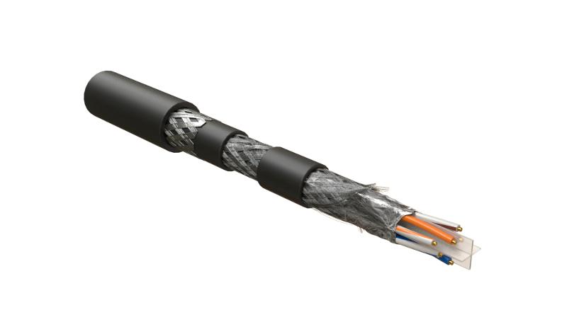 IFUTP4-C6-S23/1-ARM/W-LSZH/NY-BK (500 м) Кабель для сетей Industrial Ethernet, категория 6, 4x2x23 AWG, , бронир.