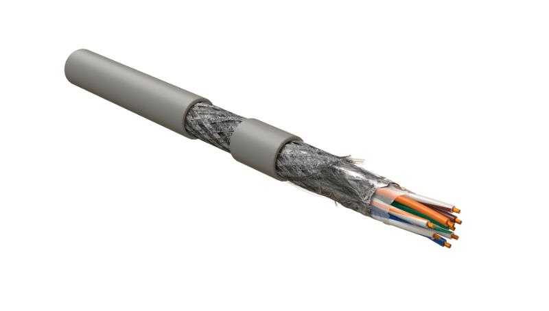 ISFUTP4-C5E-P26/7-PU-GY (500 м) Кабель для сетей Industrial Ethernet, категория 5e, 4x2x26 AWG (7х0.16 мм), SF/UTP, PU, серый