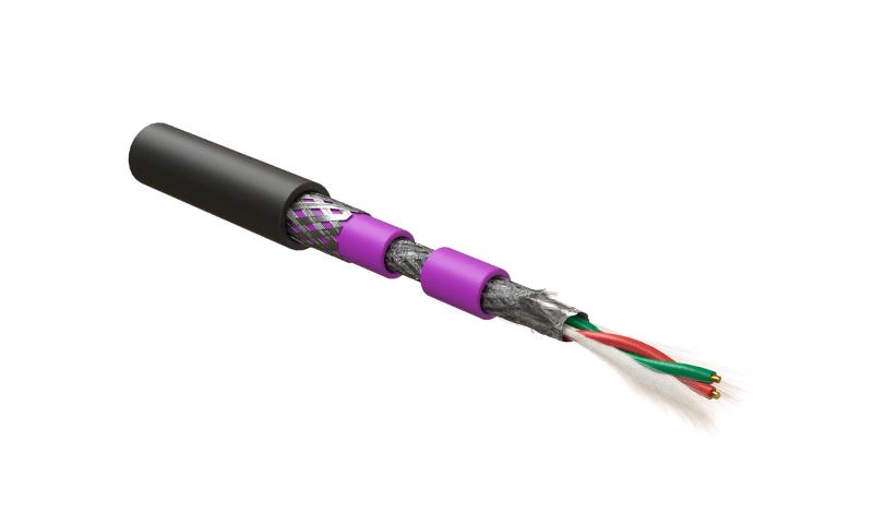 PFDP-SF-1x2x22/1-ARM/W-PVC/PE-BK (500 м) Кабель для шины PROFIBus-DP, 1x2x22 AWG, однопроволочные жилы (solid), SF/UTP, бронир.