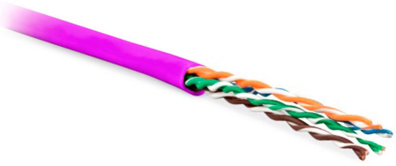 UUTP4-C6-P24-NCR-IN-PVC-PK-100 (100 м) Кабель витая пара, неэкранир. U/UTP, категория 6, 4 пары (24 AWG), многожил. (patсh)
