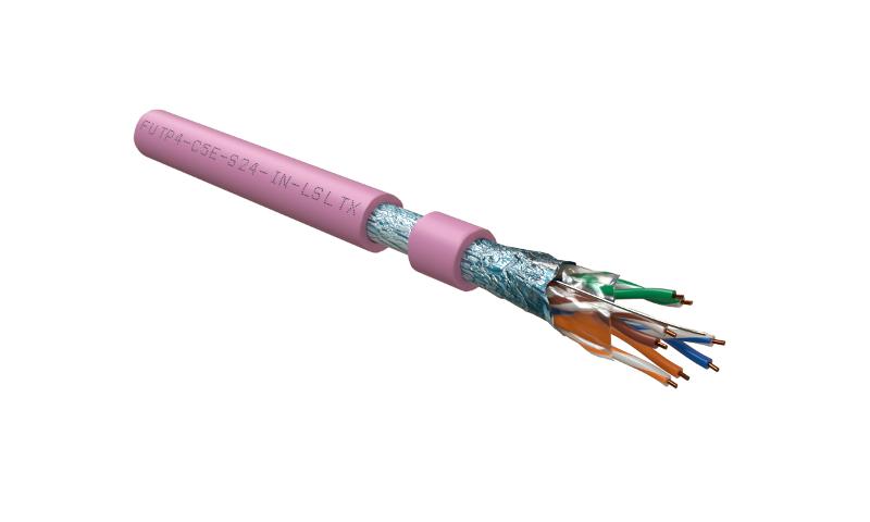 FUTP4-C5E-S24-IN-LSLTX-PK-305 (305 м) Кабель витая пара F/UTP, категория 5e, 4 пары(24 AWG),одножил. (solid)