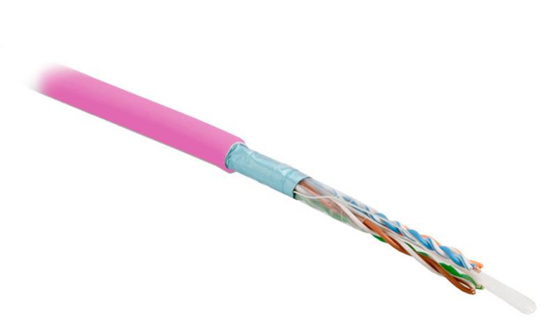FUTP4-C5E-S24-IN-PVC-PK-305 (305 м) Кабель витая пара, экранир. F/UTP, категория 5e, 4 пары(24 AWG),одножил. (solid)