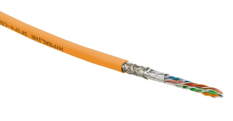 SFUTP4-C5E-S24-IN-PVC-OR-305 (305 м) Кабель витая пара SF/UTP, категория 5e, 4 пары(24 AWG),одножил.(solid) PVC