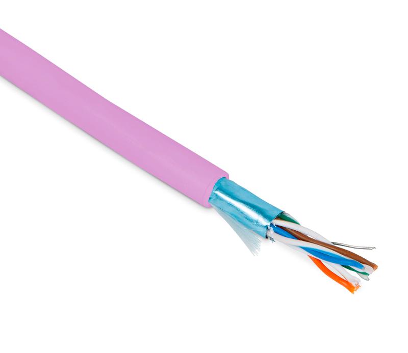 FUTP4-C5E-P26-IN-PVC-PK-100 (100 м) Кабель витая пара, экранир. F/UTP, категории 5e, 4 пары(26 AWG), многожил. (patch), PVC