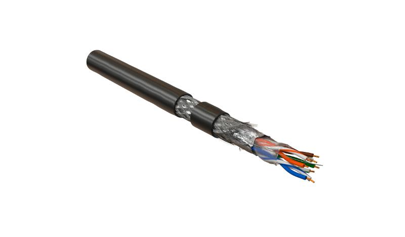 SFUTP4-C5E-P26-IN-LSZH-BK-305 (305 м) Кабель витая пара, экранир. SF/UTP, категория 5e, 4 пары(26 AWG), многожил. (patch)