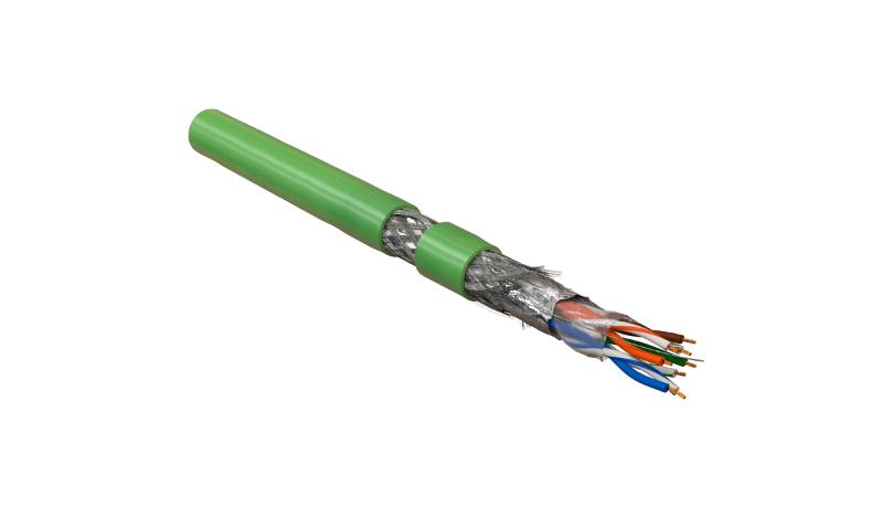 SFUTP4-C5E-P26-IN-PVC-GN-305 (305 м) Кабель витая пара, экранир. SF/UTP, категория 5e, 4 пары(26 AWG), многожил. (patch) PVC