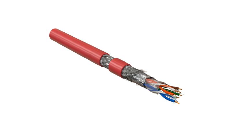 SFUTP4-C5E-P26-IN-PVC-RD-305 (305 м) Кабель витая пара, экранир. SF/UTP, категория 5e, 4 пары(26 AWG), многожил. (patch) PVC