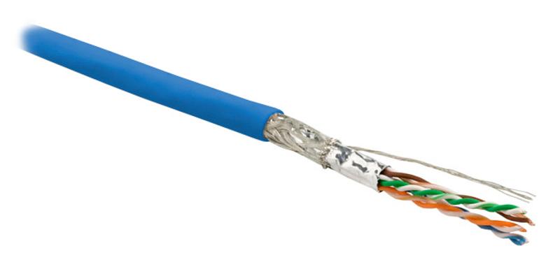 SFUTP4-C6-P26-IN-LSZH-BL-500 (500 м) Кабель витая пара, экранир. SF/UTP, категория 6, 4 пары(26 AWG), многожил. (patch) LSZH