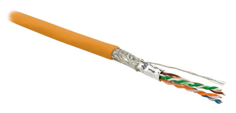 SFUTP4-C6-P26-IN-LSZH-OR-500 (500 м) Кабель витая пара, экранир. SF/UTP, категория 6, 4 пары(26 AWG), многожил. (patch) LSZH