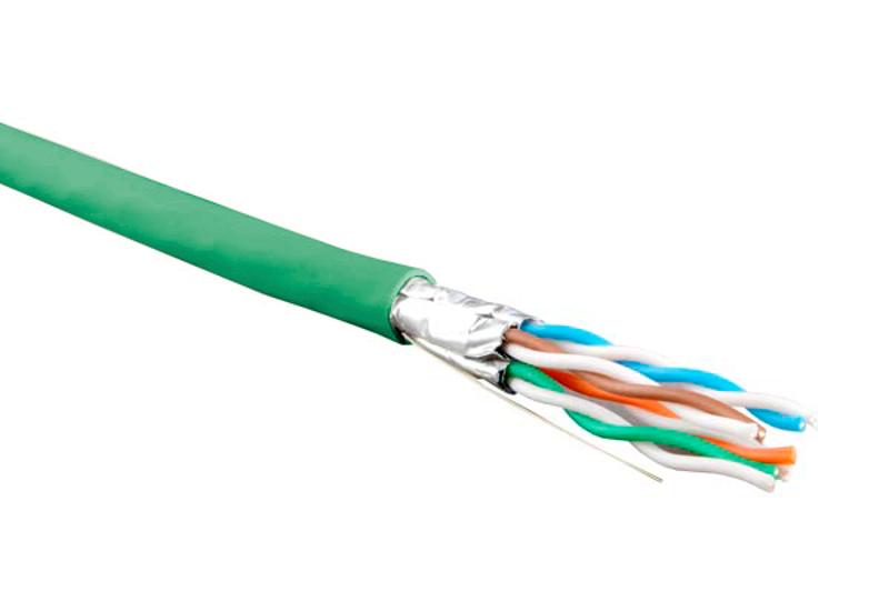 UFTP4-C6-S23-IN-LSZH-GN-500 (500 м) Кабель витая пара, экранир. U/FTP, кат. 6, 4 пары(23 AWG),одножил. (solid), LSZH