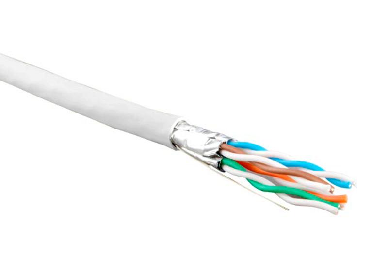 UFTP4-C6-S23-IN-LSZH-WH-500 (500 м) Кабель витая пара, экранир. U/FTP, кат. 6, 4 пары(23 AWG),одножил. (solid), LSZH, нг(А)-HF