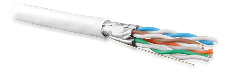 UFTP4-C6A-S23-IN-LSZH-WH-500 (500 м) Кабель витая пара U/FTP, кат. 6a (10GBE), 4 пары(23AWG),одножил. (solid), нг(A)-HF, белый