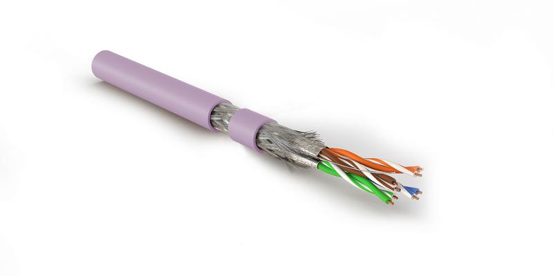 SFTP4-C7-P26-IN-LSZH-PK-500 (500 м) Кабель витая пара, экранир. S/FTP, категория 7 (600 MHz), 4 пары(26 AWG), многожил. (patch)